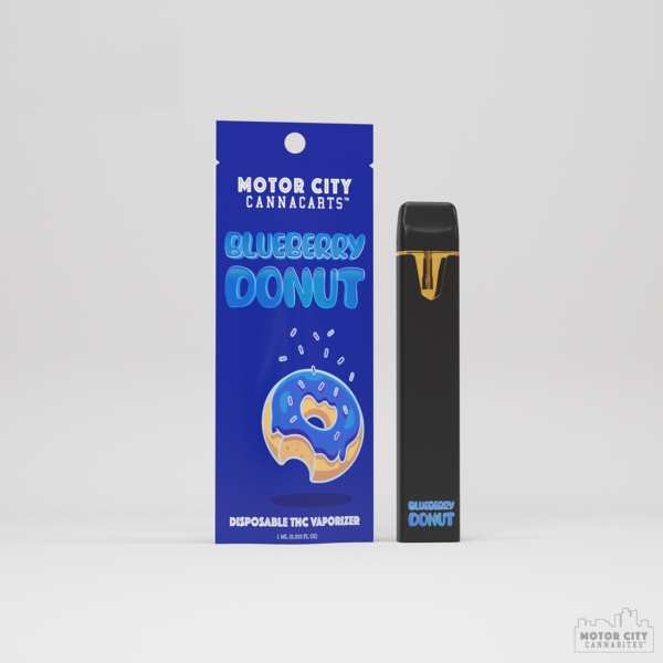 Motor city CannaCarts | Motor city Cannabites THC Blueberry Donut 1g Disposable vape