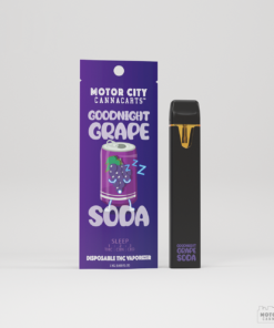 Motor city CannaCarts | Motor city Cannabites THC Goodnight Grape Soda 1g Disposable vape