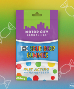 Motor city Cannabites | Motor city CannaCarts THC + CBD Sour Drops Gummies (30 pieces)