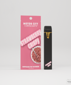 Motor city CannaCarts | Motor city Cannabites THC Strawberry Crispy 1g Disposable vape