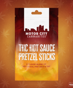 Motor city Cannabites | Motor city CannaCarts THC Hot Sauce Pretzel Sticks