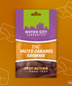 Motor city CannaCarts | Motor city Cannabites THC Salted Caramel Brownie