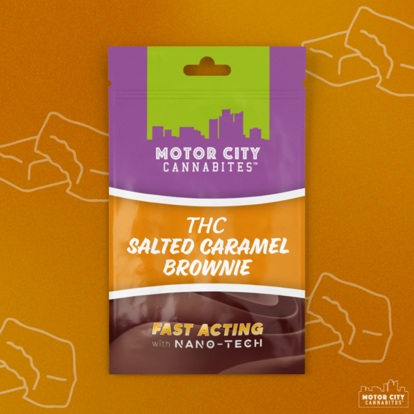 Motor city CannaCarts | Motor city Cannabites THC Salted Caramel Brownie